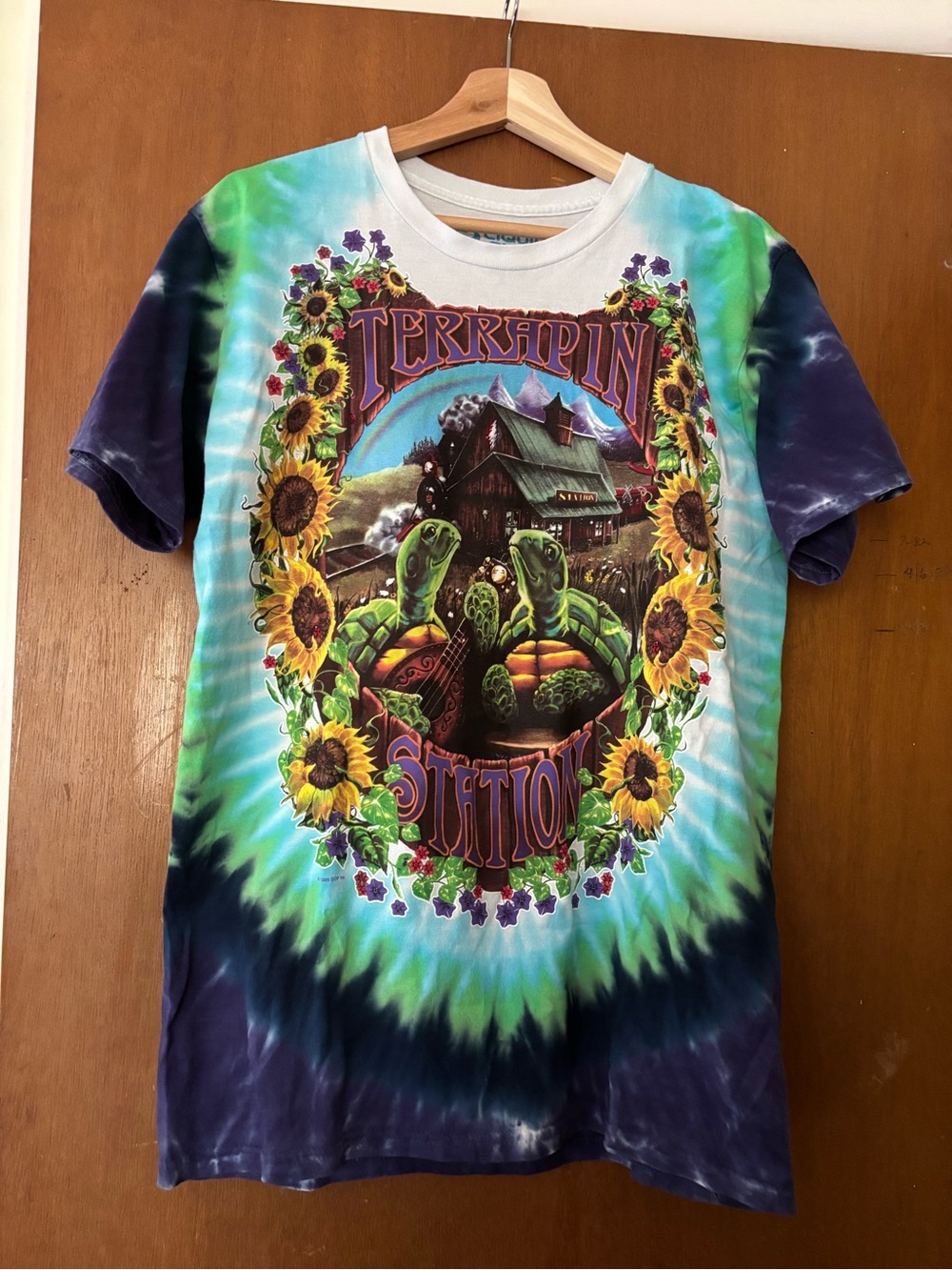 Liquid blue 90s Grateful Dead tie dye tee - Picture 4 of 5